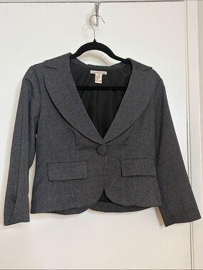 Charcoal Grey Tailored Women's Blazer - Unknown Brand